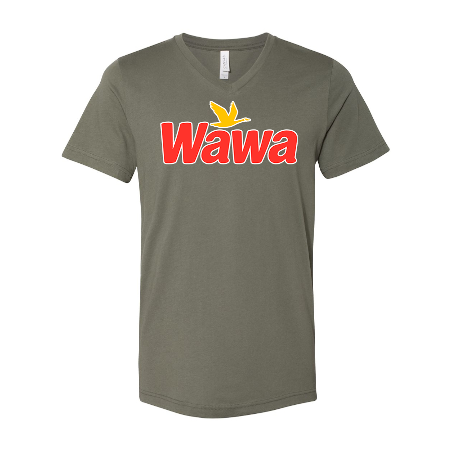 Men's Wawa Gas Station  BELLA + CANVAS - Jersey V-Neck T-Shirt